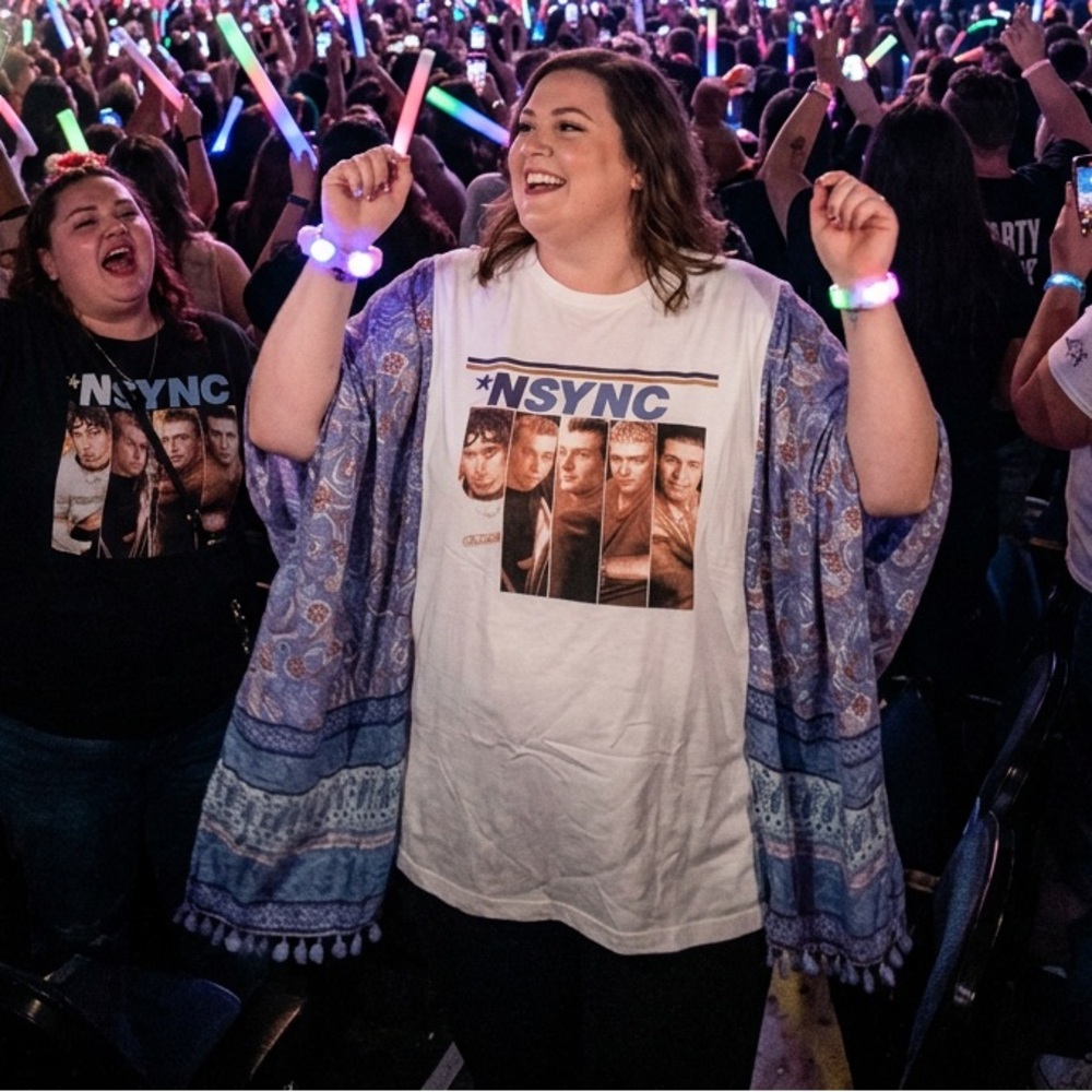 Upcycled N’SYNC Top